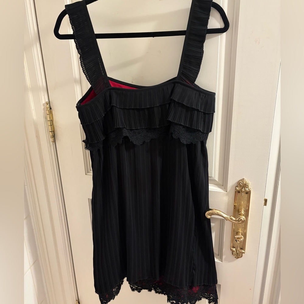 Juicy Couture Black and Red Ruffled Dress